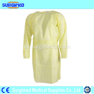 Ropa de vestidos de aislamiento impermeable médico desechable